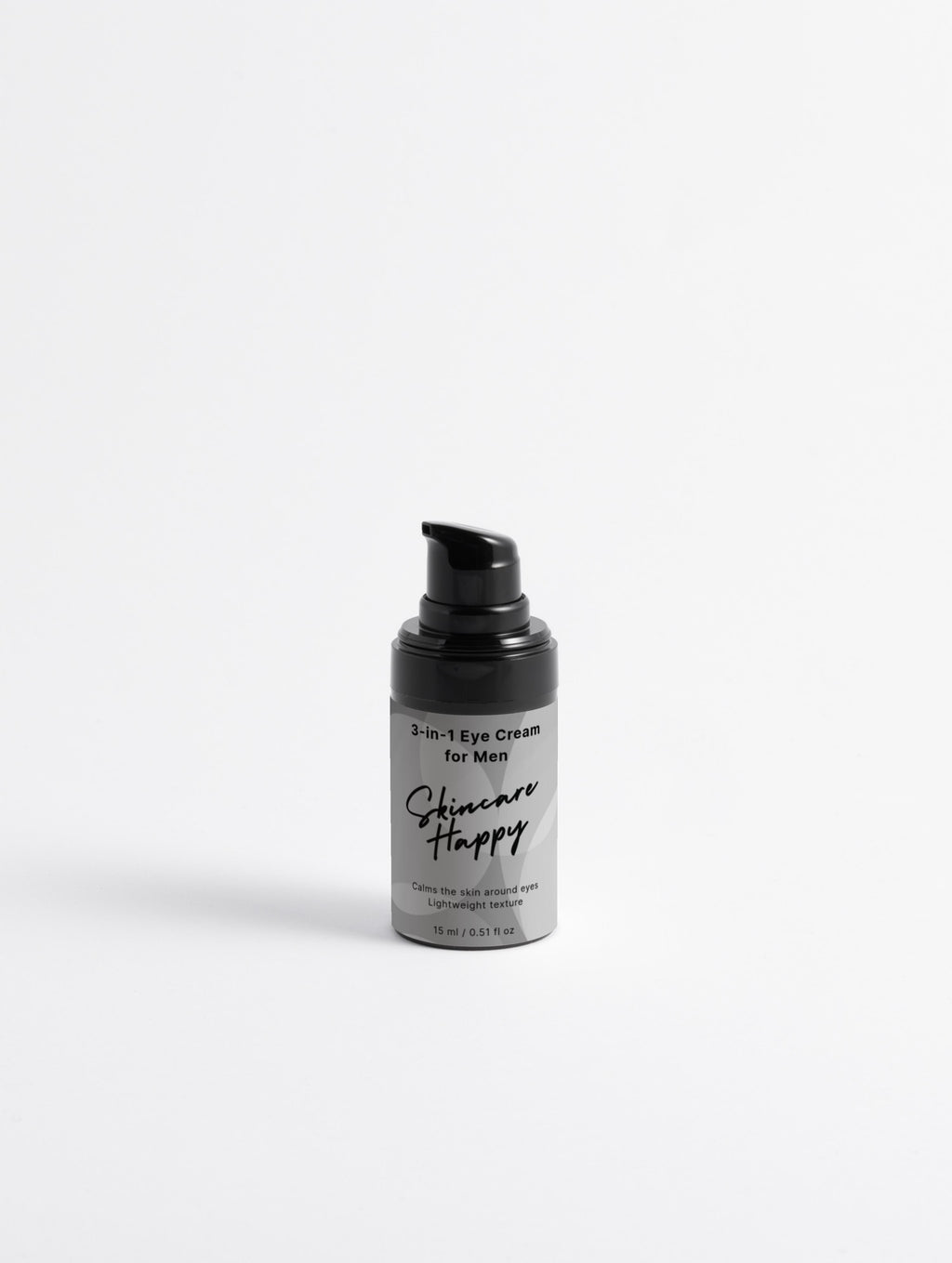 Skincare Happy eye cream bottle on a white background