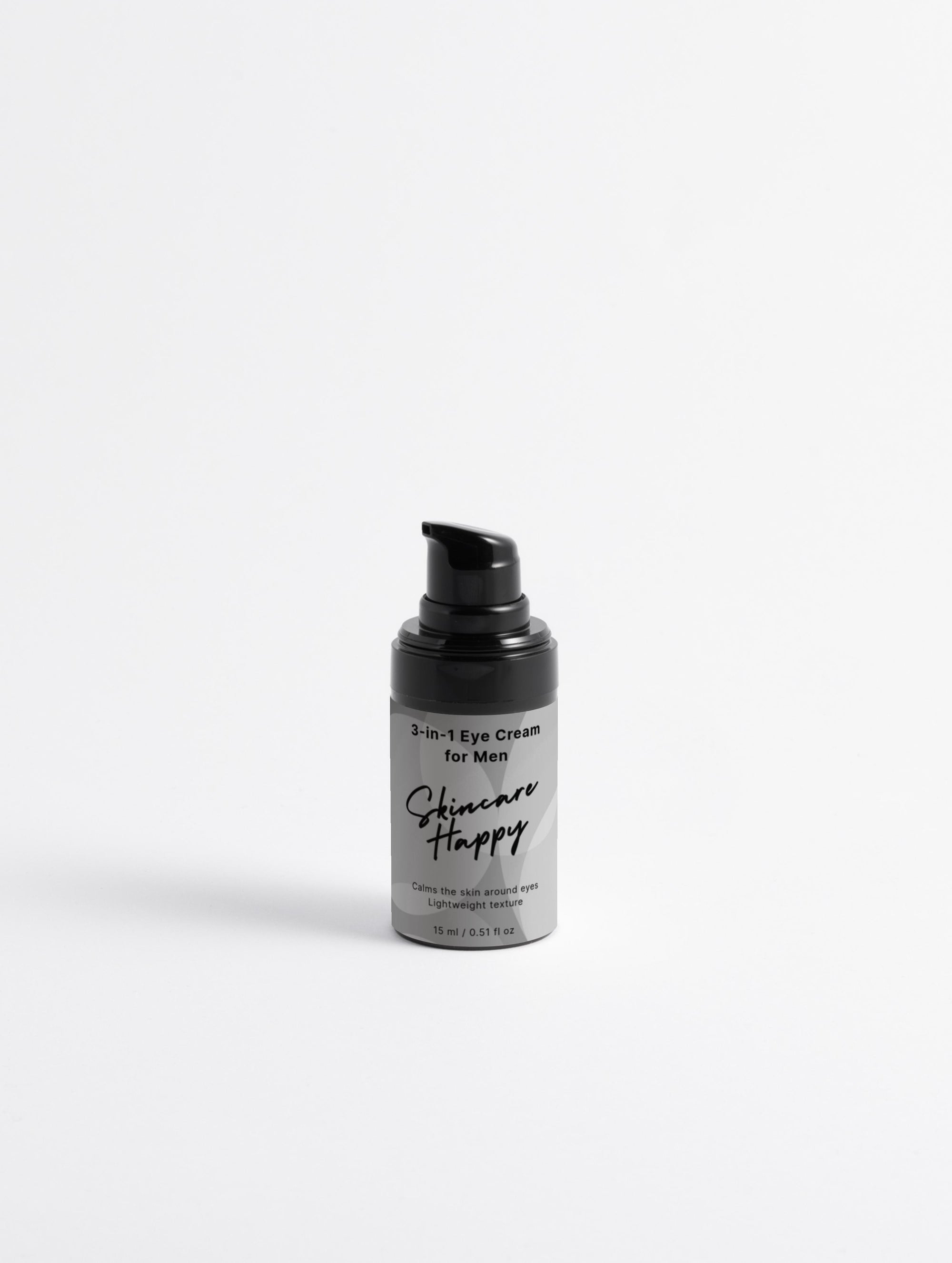Skincare Happy eye cream bottle on a white background