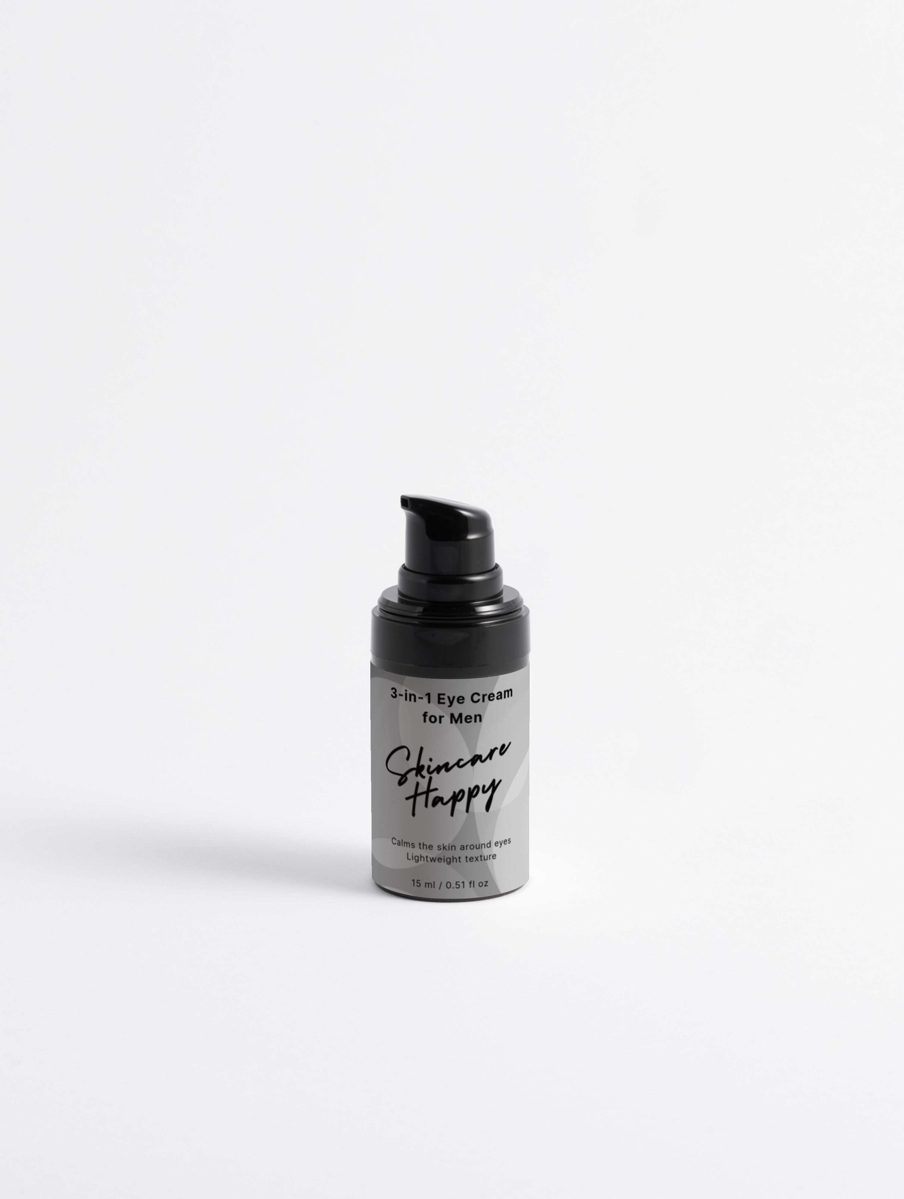 Skincare Happy eye cream bottle on a white background