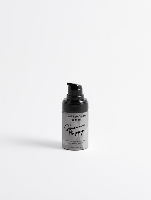 Skincare Happy eye cream bottle on a white background